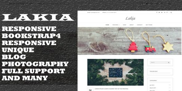 Lakia - HTML Blog Template
