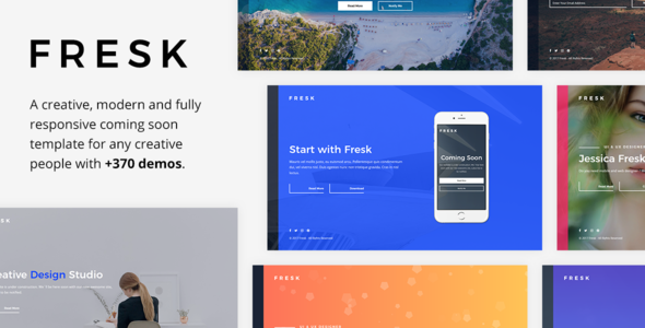 Fresk v1.0.1 - Creative Coming Soon Template