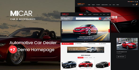 Micar v1.4 - Auto Dealer RTL WooCommerce WordPress Theme