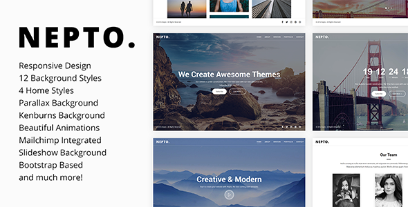 Nepto v1.1 - Responsive Coming Soon Template