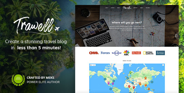 Trawell v1.3 - WordPress travel theme