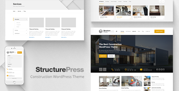 StructurePress v1.10.0 - Construction, Building WP Theme