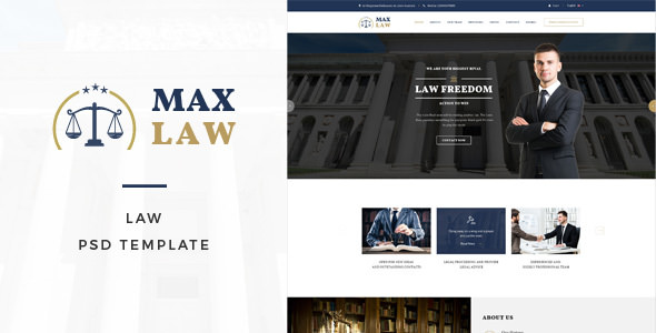 Max Law - Lawyer & Attorney HTML Template
