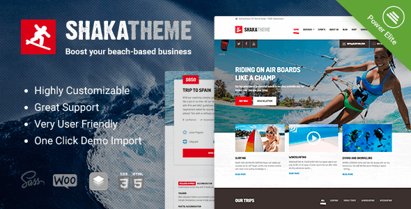 Shaka v1.11.0 - A beach business WordPress theme