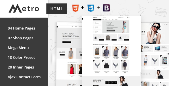 Metro - E-Commerce HTML5 Template