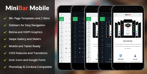 MiniBar Mobile | Mobile Template