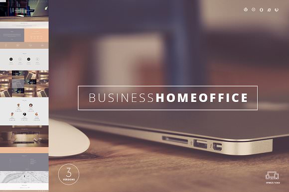 Home Office - One Page Template