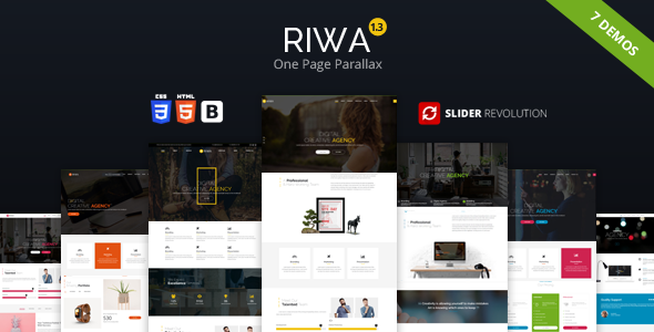 Riwa v1.3 - One Page HTML Parallax
