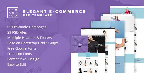 Franco - Elegant eCommerce PSD Template