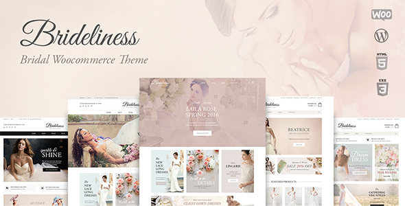 Brideliness v1.0.13 - Wedding Shop WordPress WooCommerce