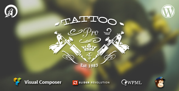 Tattoo Pro v1.8.4 - Your Tattoo Shop WordPress Theme