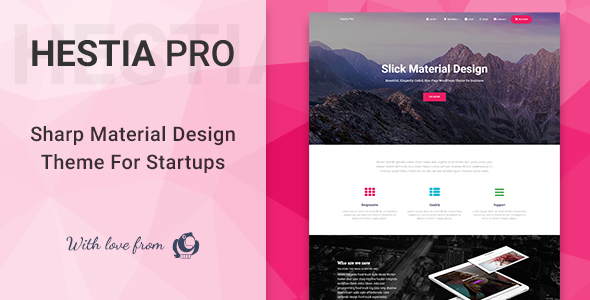 Hestia Pro v1.1.62 - Sharp Material Design Theme For Startups