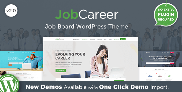 JobCareer v2.2 - Job Board Responsive WordPress Theme