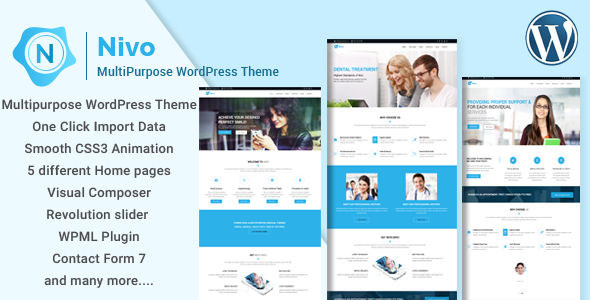 Nivo v1.0.1 - Responsive Creative MultiPurpose WordPress Theme