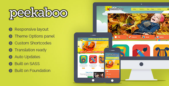 Pekaboo v2.13.0 - Themeforest Children Theme Template