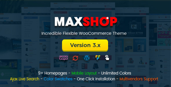 Maxshop v3.0.0 - Multi-Purpose Responsive WooCommerce Theme