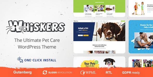 Whiskers v1.0 - Pets Store, Vet Clinic, Animal Adoption
