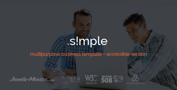 JM Simple v1.03 - multipurpose business Joomla template + accessible version