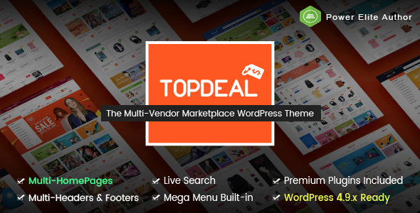 TopDeal v1.3.5 - Multipurpose Marketplace WordPress Theme