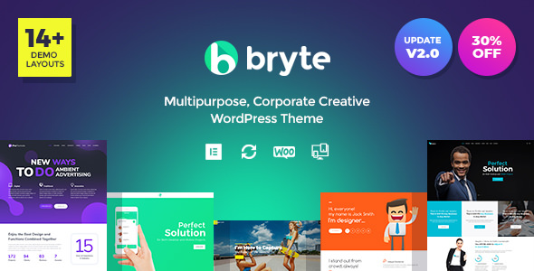 Bryte v1.0.0 - Multipurpose Creative & Business WordPress Theme