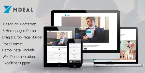 Mdeal - Responsive Business Drupal Theme