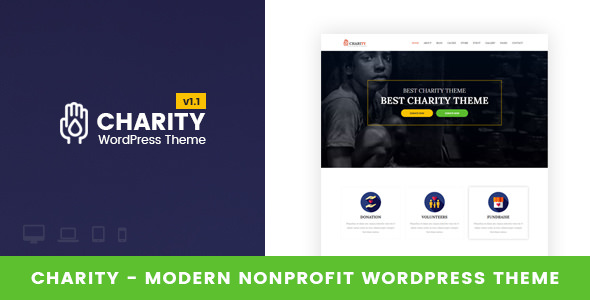 Charity v1.1 - Nonprofit WordPress Theme