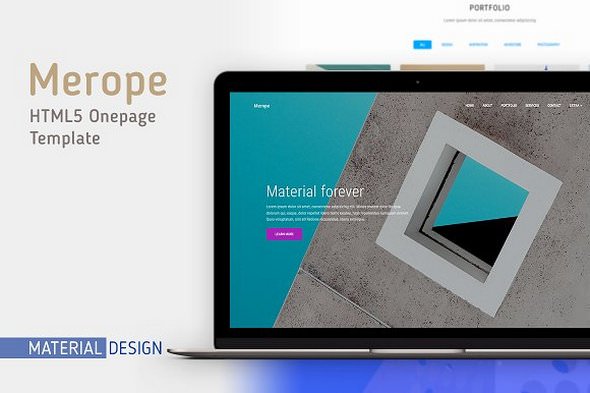 Merope v1.1 - Material Design Template