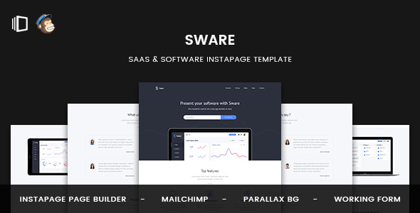 Sware - SaaS & Software Instapage Template