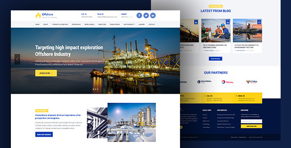 Offshore v1.0.7 - Industrial Business Responsive WP theme