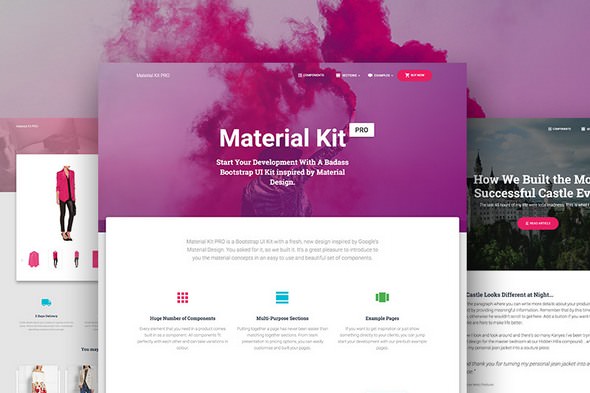 Material Kit PRO v1.2.1 - Premium Bootstrap Material Design UI Kit