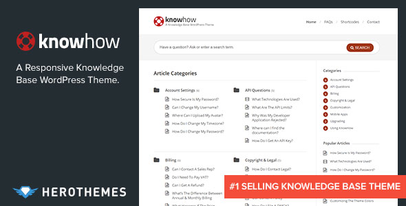 KnowHow v1.1.16 - A Knowledge Base WordPress Theme