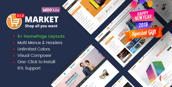 Market v2.1.4 - Shopping WooCommerce WordPress Theme
