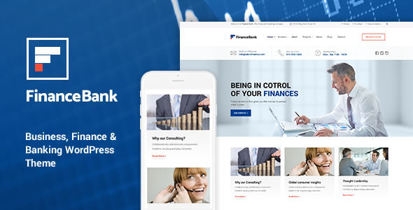 FinanceBank v1.7 - Business, Finance & Banking WordPress Theme
