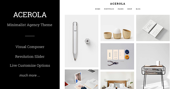 Acerola v1.5 - Ultra Minimalist Agency Theme