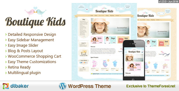 Boutique Kids Creative v1.23.11 - WordPress WooCommerce
