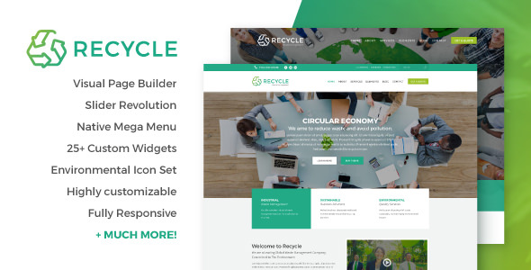 Recycle v1.7 - Environmental & Green Business Theme