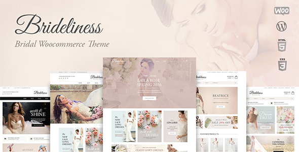 Brideliness v1.0.12 - Wedding Shop WordPress WooCommerce