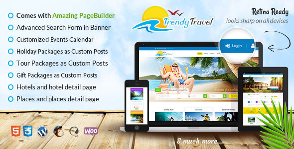 Trendy Travel v3.3 - Multipurpose Tour Package WP Theme