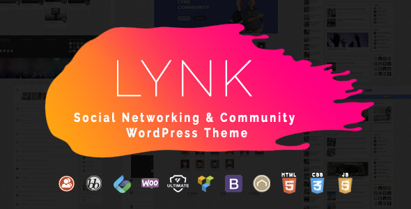 Lynk v1.0.2 - Social Networking and Community Theme