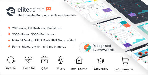 Elite Admin v3.5 - Multipurpose Bootstrap 4 Admin Template