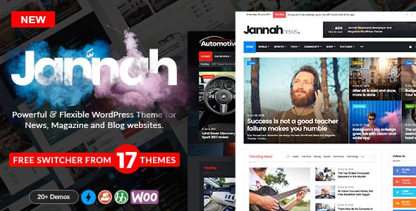 Jannah v1.3.1 - WordPress News Magazine Blog & BuddyPress