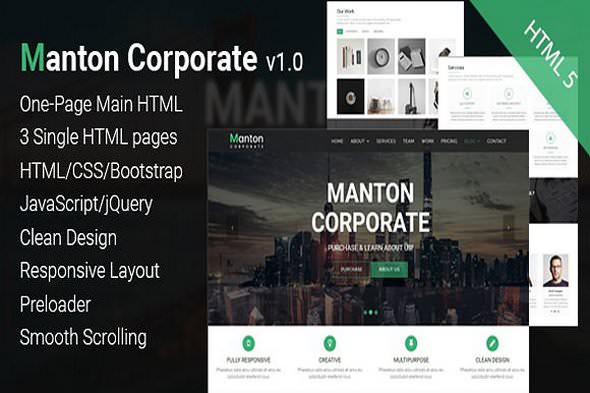 Manton Corporate v1.0 - Template HTML 5