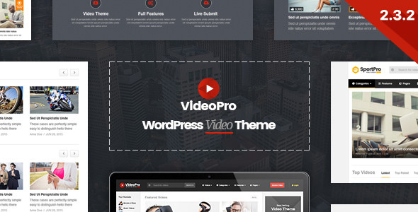 VideoPro v2.3.2.4 - Video WordPress Theme