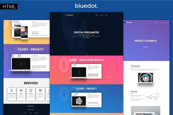 Bluedot v1.0 - Minimal Portfolio Template