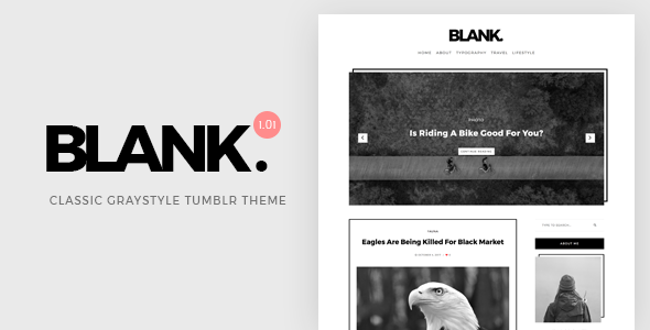 Blank v1.00 - Gray-style Classic Tumblr Theme