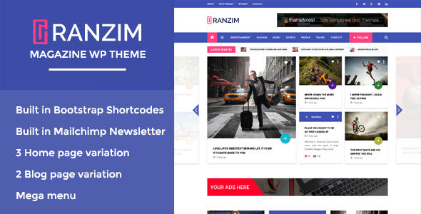 Ranzim v1.0 - Responsive Magazine WordPress Theme