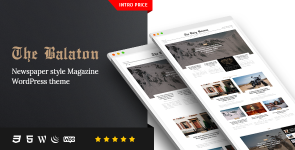 Balaton v1.0.8 - Newspaper style Magazine WordPress