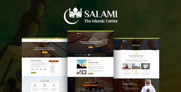 Salami - Islamic Center & Forum PSD Template
