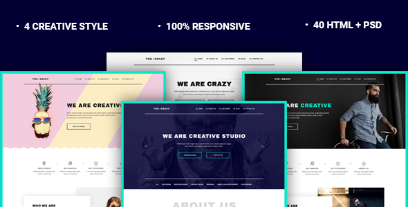 The Crazy - Creative Agency HTML5 Template