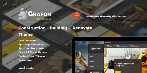 Grafon v1.0 - Construction Building Renovate Wordpress Theme